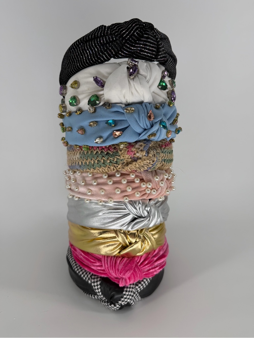Stacked Women's Knotted Headbands - Multi-Color Set